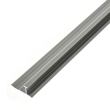 I-Bar Aluminium Trims for 8mm Charcoal boards, Silver (Pack of 2)