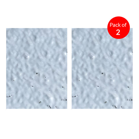 Wave-Pattern Metallic Finish WPC Boards (2.44m x 1.22m x 5mm) for Modern Interiors, Silver Pack of 3