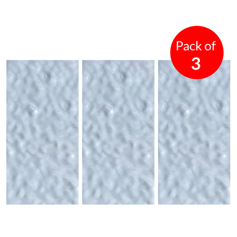 Wave Pattern Metallic Finish WPC Wall Panel Board 2.44m x 1.22m x 5mm Pack of 3 – Silver Decorative Interior Cladding