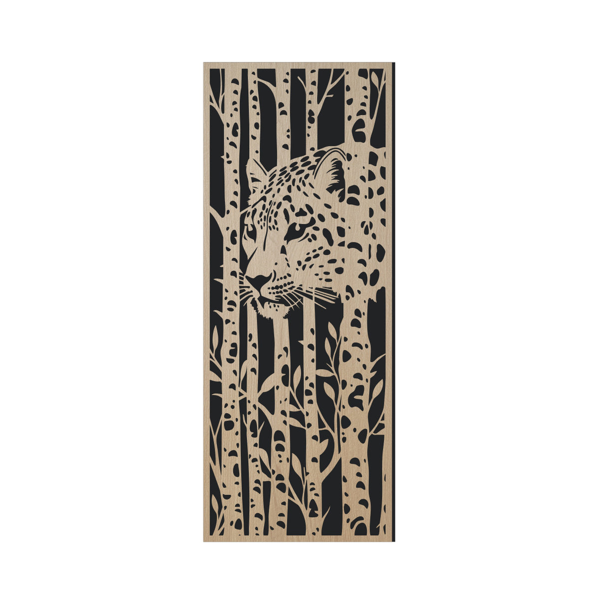Britwall Acoustic Wall Panel Noise Reducing Oak with Tiger Linear Slatted Interior Panel 2400x600mm - Pack of 2