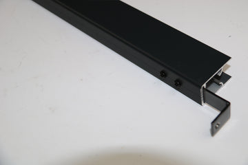 Black aluminium Top Rail & Bottom Rail Including L bracket & Screws (ProFence)