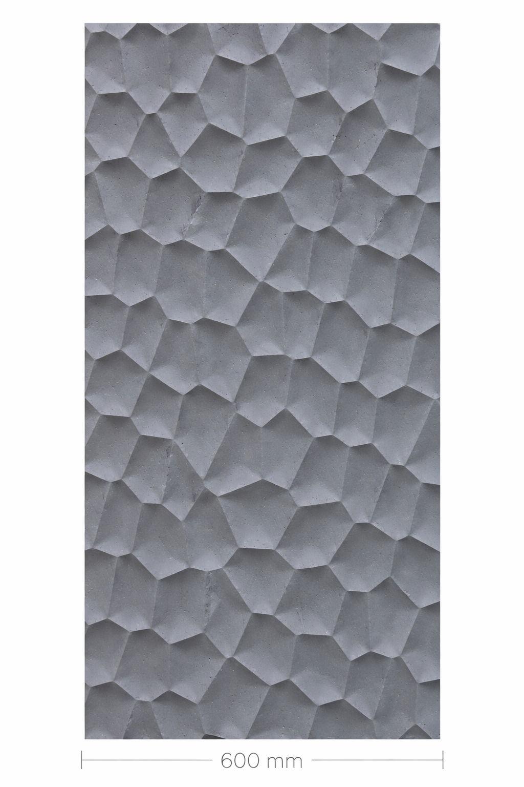 Hard PU Wall Panel –Organic Pebble Texture – Space Black Size: 1200 x 600 x 25 mm Pack of 2