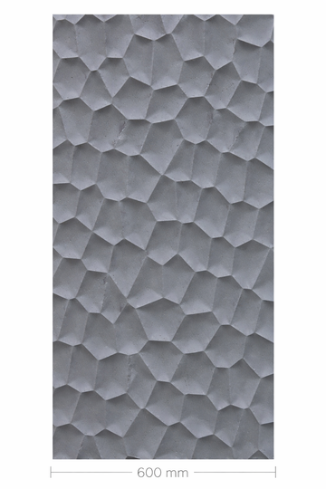 Hard PU Wall Panel –Organic Pebble Texture – Space Black Size: 1200 x 600 x 25 mm Pack of 2
