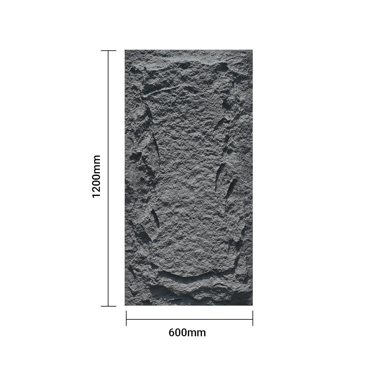 Britwall Black Slate Rock Hard PU Wall Panel – 1200 x 600 mm | Lightweight, Waterproof & Realistic Slate Finish Pack of 2