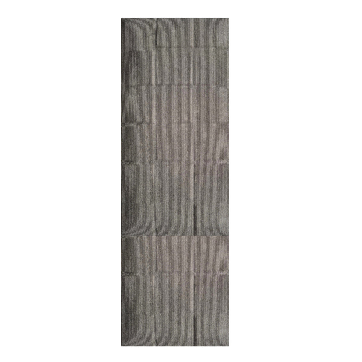 Britwall SoftPad self adhesive upholstered headboard wall panel in Ash Grey, pack of 4, installed above bed