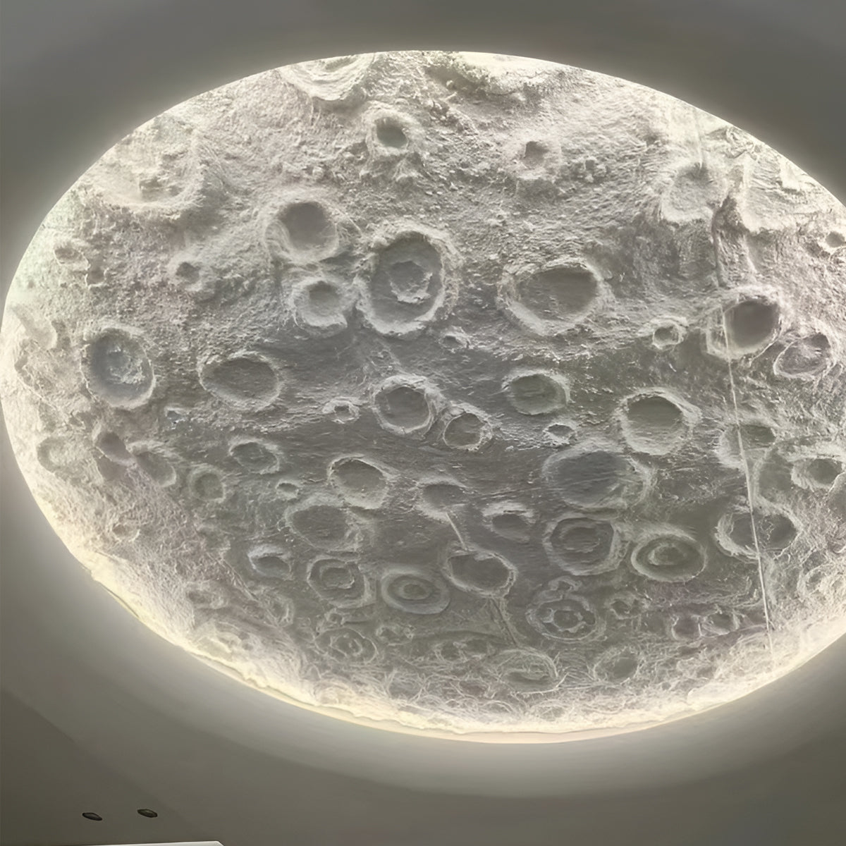Britwall Moon Crater PU Wall Panel – White Textured 3D Finish | 1200 x 600 mm | Lightweight Decorative Panel | Modern Minimalist Wall Design - Pack of 2