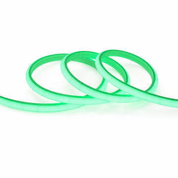 50M FCOB Neon Rope Light Kit, 10W/M, 800Lm/M, Green with 1 power cord, 25 Holders and 10 end caps