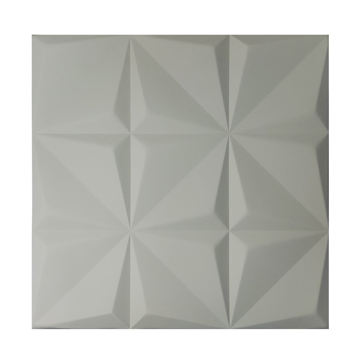Pack of 4, Artistic 3D Geometric Relief PU Leather Wall Panels – Cream | 600 x 600 mm | 20mm Thickness | Elegant & Soundproof