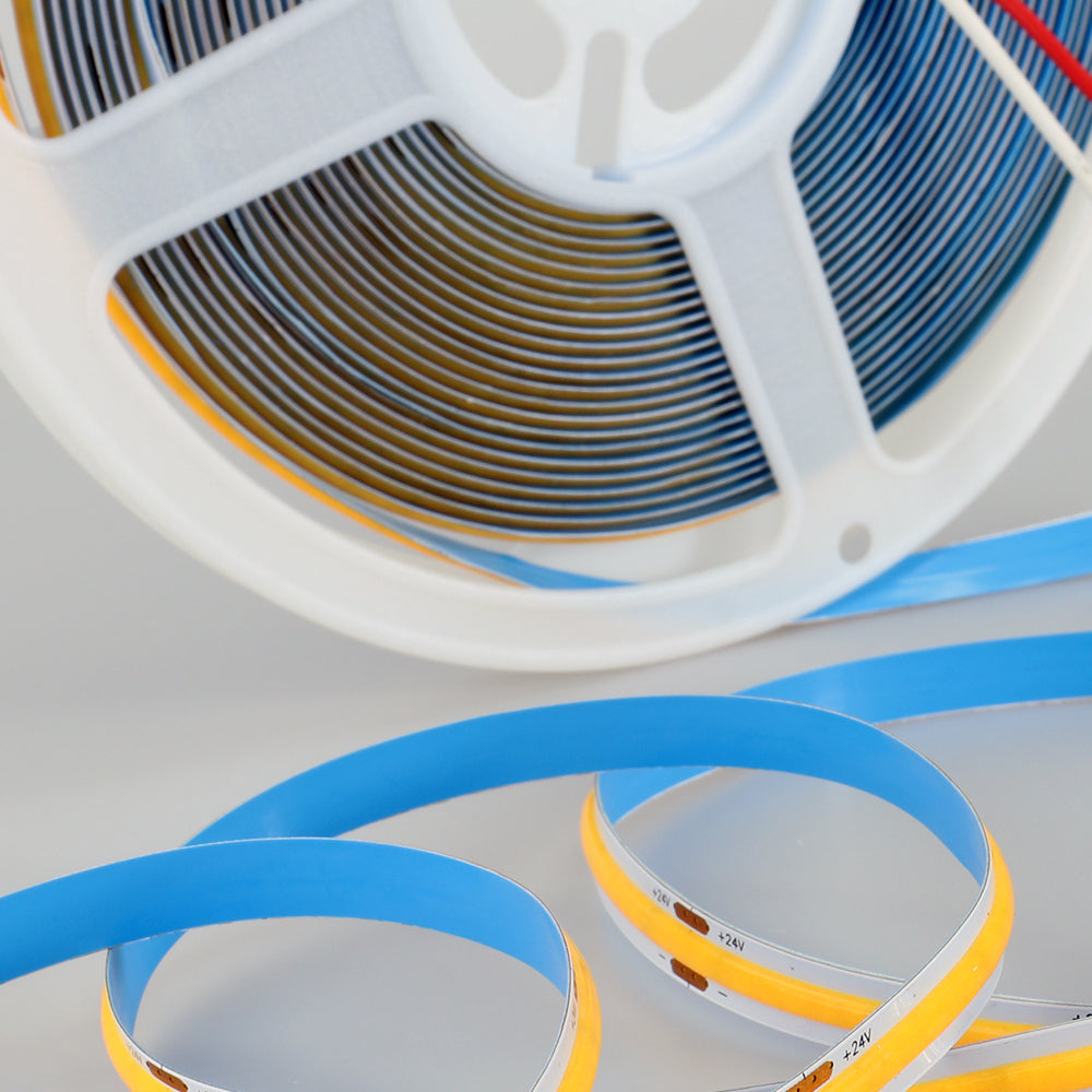 Ener-J COB LED Strip Light 30m Reel 3000K IP68 Waterproof 24V 480 LED Per Metre