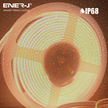 Ener-J COB LED Strip Light 30m Reel 3000K IP68 Waterproof 24V 480 LED Per Metre