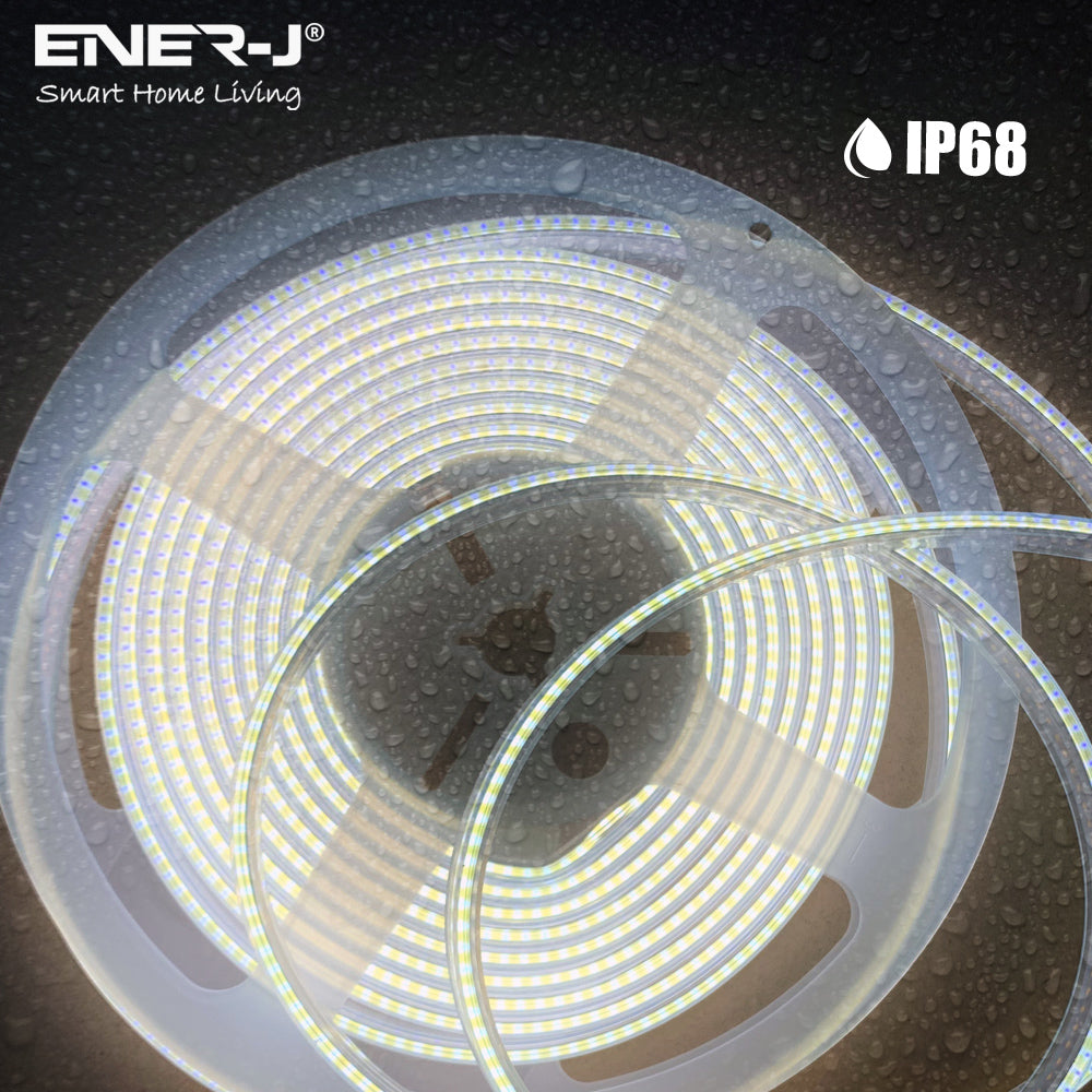 24V COB LED Strip Lights 30 Meters Reel with 480 LEDs/M, 12W/M, 1200lm/M, CRI 90-92, 6500K, IP68