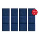 Britwall SoftPad Self Adhesive Upholstered Headboard Wall Panel Midnight Navy 300x900x25mm Pack of 4